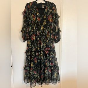 Taylor floral dress size 2